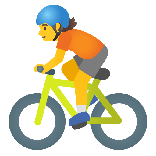 Person Biking Emoji from Noto Emojis Set