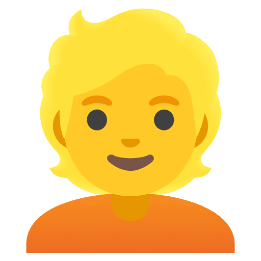 Person Blond Hair Emoji from Noto Emoji Set