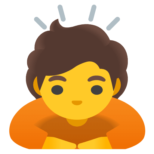 Person Bowing Element from Noto Emojis Set