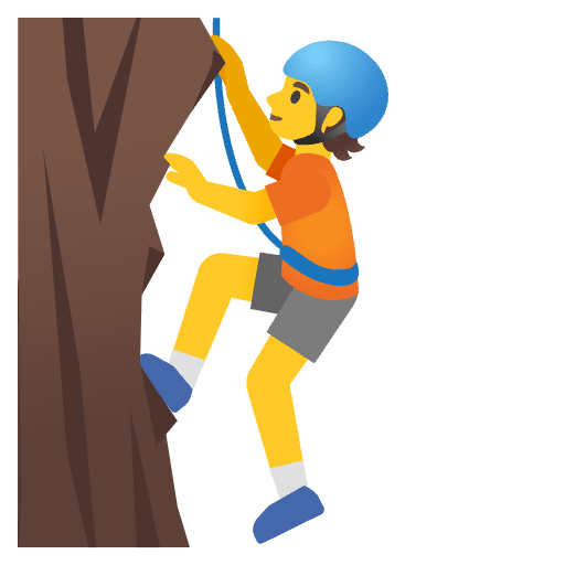 Person Climbing Emoji from Noto Emoji Set