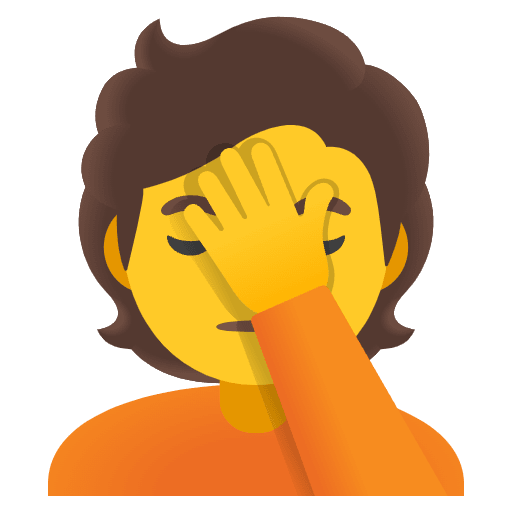 Person Facepalming Emoji from Noto Emojis Set