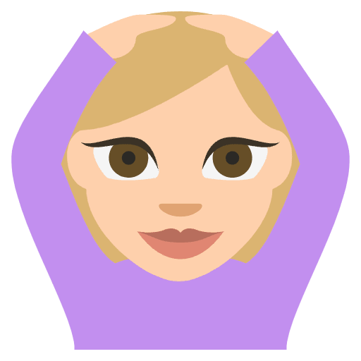 Person Gesturing Ok Medium Light Skin Tone Element from EmojiTwo Colors Set
