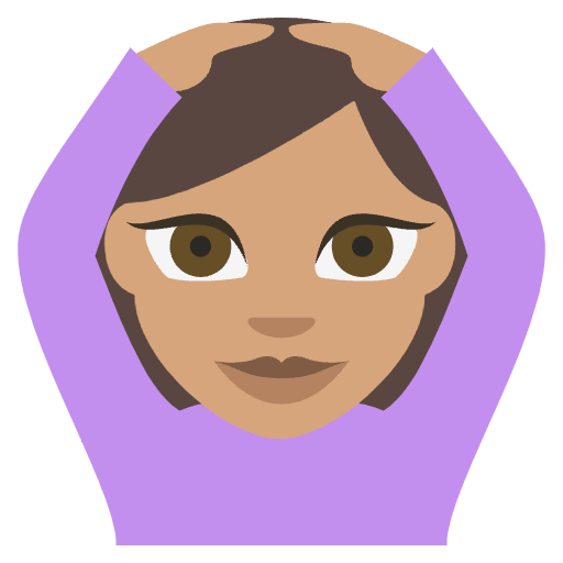 Person Gesturing Ok Medium Skin Tone Element from EmojiTwo Colors Set