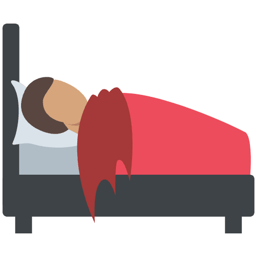 Person In Bed Medium Skin Tone Element from EmojiTwo Colors Set