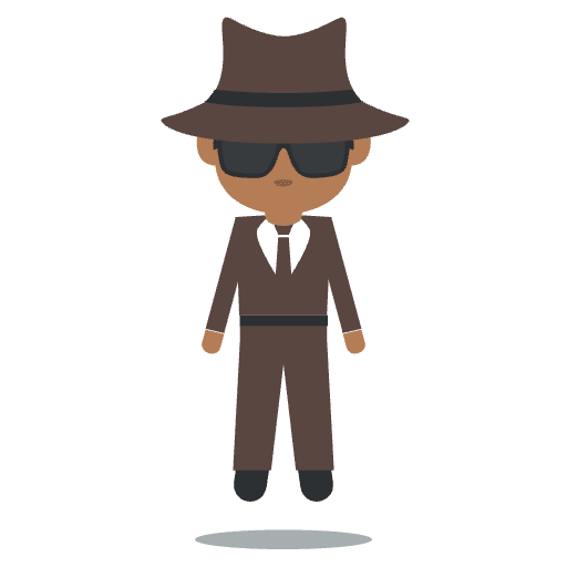 Person In Suit Levitating Medium Dark Skin Tone Emoji from EmojiTwo Colors Set