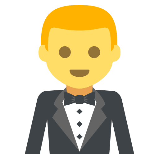 Person In Tuxedo Element from EmojiTwo Colors Set
