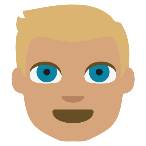 Person Medium Skin Tone Blond Hair Element from EmojiTwo Colors Set