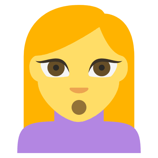 Person Pouting Emoji from EmojiTwo Colors Set
