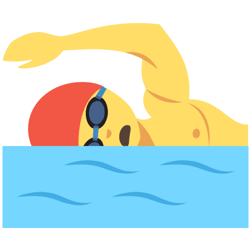 Person Swimming Emoji from EmojiTwo Colors Set