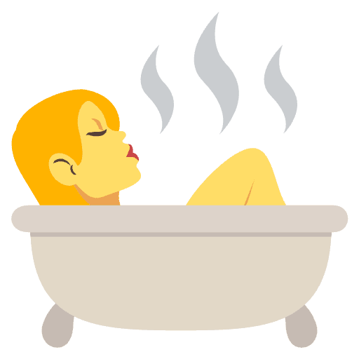 Person Taking Bath Element from EmojiTwo Colors Set