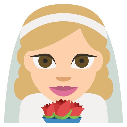 Person With Veil Medium Light Skin Tone Emoji from EmojiTwo Colors Set