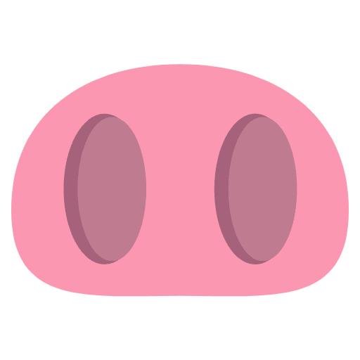 Pig Nose Emoji from EmojiTwo Colors Set