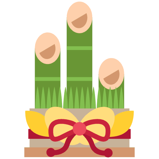 Pine Decoration Element from EmojiTwo Colors Set