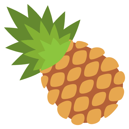 Pineapple Emoji from EmojiTwo Colors Set