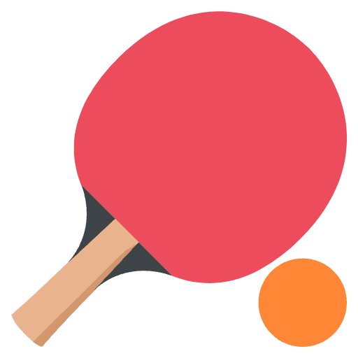 Ping Pong Emoji from EmojiTwo Colors Set