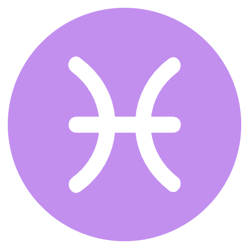 Pisces Emoji from EmojiTwo Colors Set