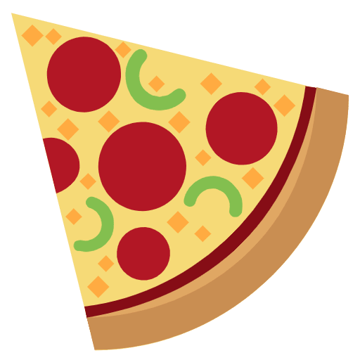 Pizza Emoji from EmojiTwo Colors Set