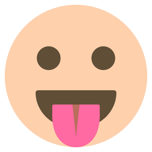 Playful Face Emoji Emoji from EmojiTwo Colors Set