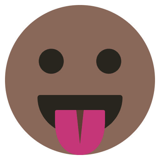 Playful Tongue Emoji Emoji from EmojiTwo Colors Set