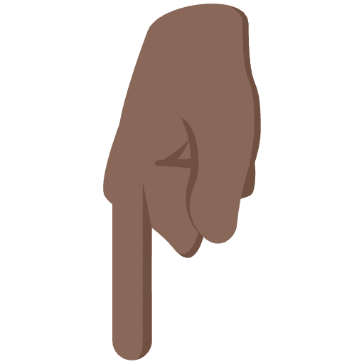 Pointing Down Emoji from EmojiTwo Colors Set