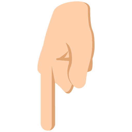 Pointing Hand Emoji from EmojiTwo Colors Set
