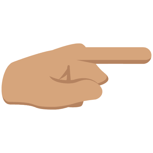 Pointing Hand Emoji Emoji from EmojiTwo Colors Set