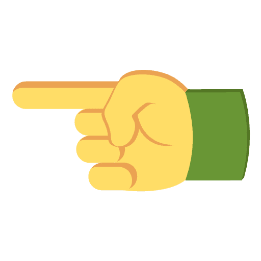 Pointing Left Hand Emoji from EmojiTwo Colors Set