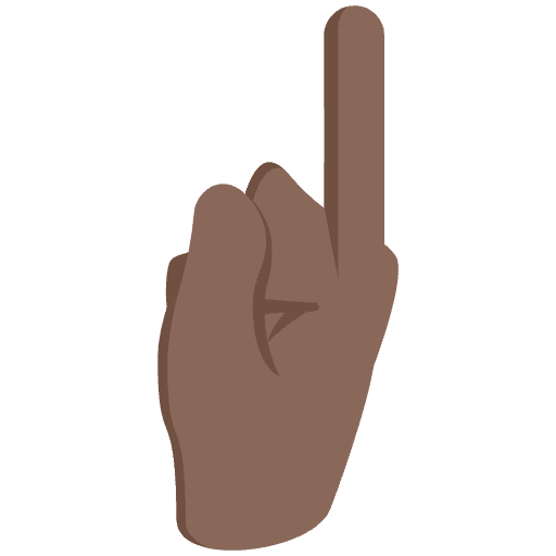 Pointing Up Emoji Emoji from EmojiTwo Colors Set