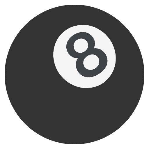 Pool 8 Ball Element from EmojiTwo Colors Set
