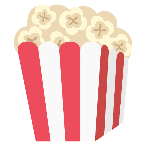 Popcorn Emoji from EmojiTwo Colors Set