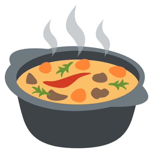 Pot Of Food Element from EmojiTwo Colors Set