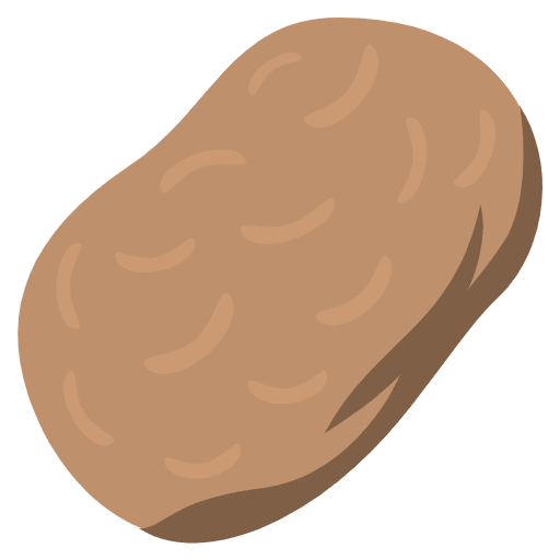Potato Emoji from EmojiTwo Colors Set