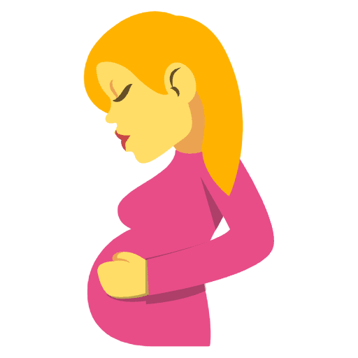 Pregnant Woman Emoji from EmojiTwo Colors Set