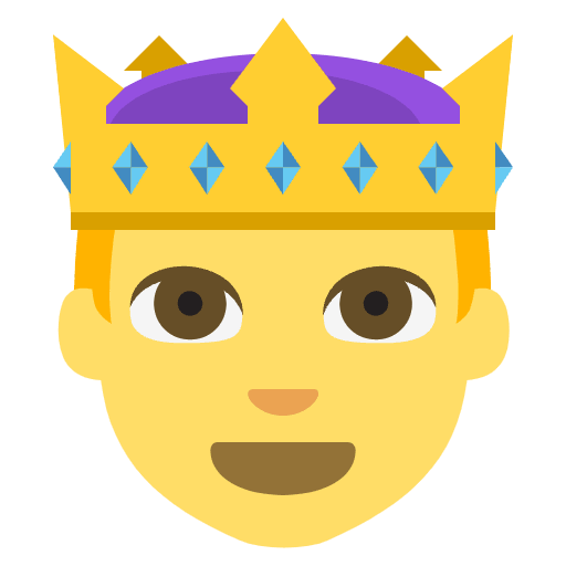 Prince Emoji from EmojiTwo Colors Set