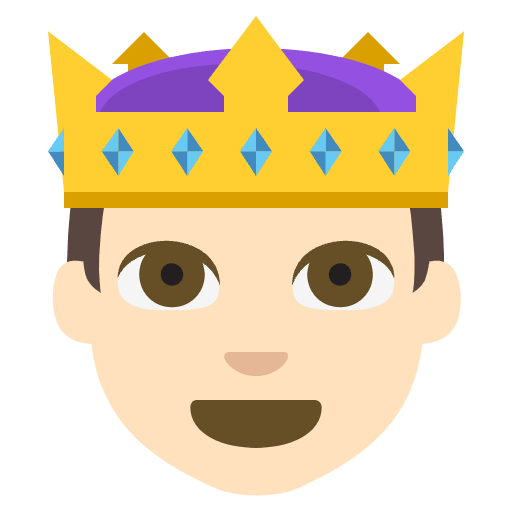 Prince Light Skin Tone Element from EmojiTwo Colors Set