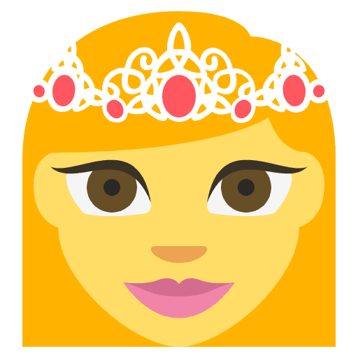 Princess Emoji from EmojiTwo Colors Set
