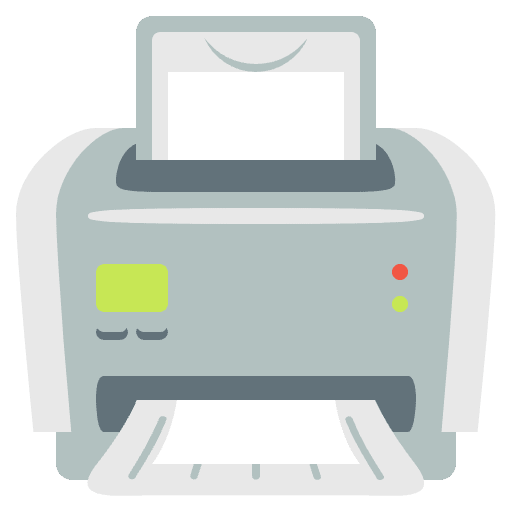 Printer Emoji from EmojiTwo Colors Set