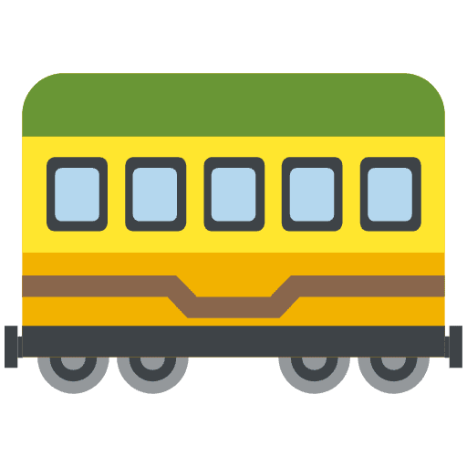 Railway Car Emoji from EmojiTwo Colors Set