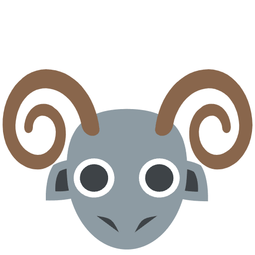 Rammy Emoji from EmojiTwo Colors Set