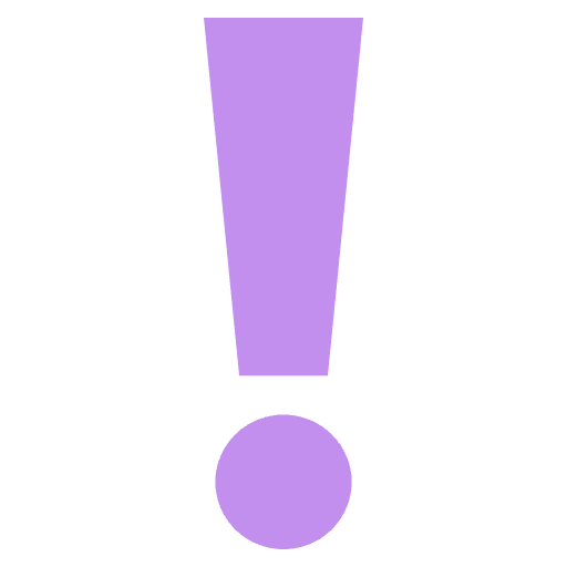 Red Exclamation Mark Element from EmojiTwo Colors Set