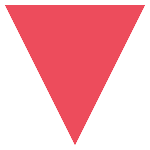Red Triangle Pointed Down Emoji from EmojiTwo Colors Set