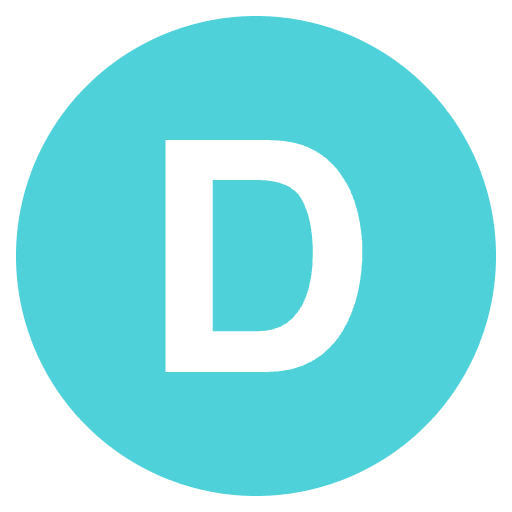 Regional Indicator D Element from EmojiTwo Colors Set