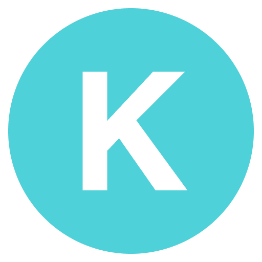 Regional Indicator K Emoji from EmojiTwo Colors Set