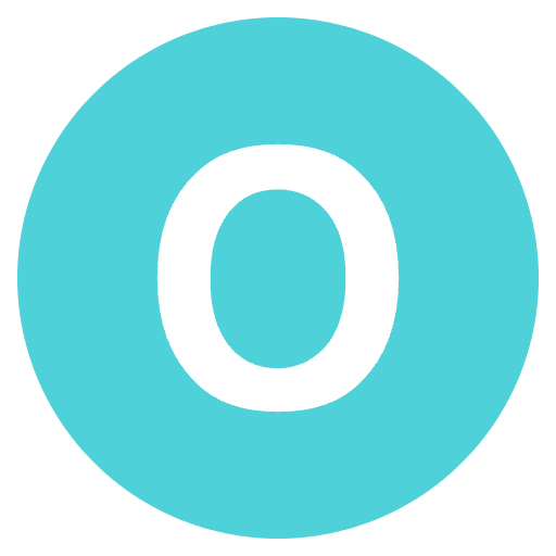 Regional Indicator O Element from EmojiTwo Colors Set