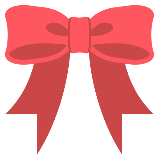 Ribbon Emoji from EmojiTwo Colors Set
