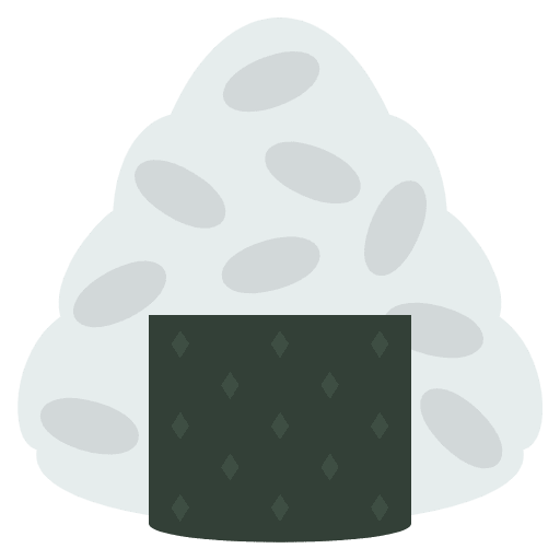 Rice Ball Element from EmojiTwo Colors Set