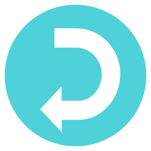 Right Arrow Curving Left Element from EmojiTwo Colors Set