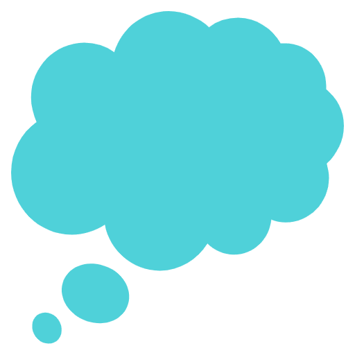 Right Thought Bubble Emoji from EmojiTwo Colors Set