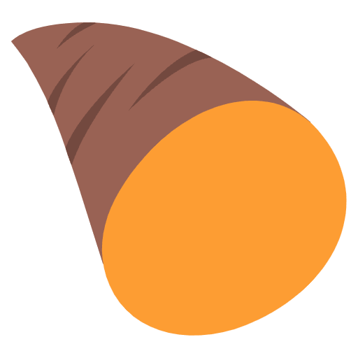 Roasted Sweet Potato Emoji from EmojiTwo Colors Set