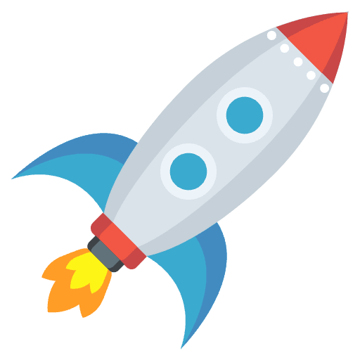 Rocket Emoji from EmojiTwo Colors Set
